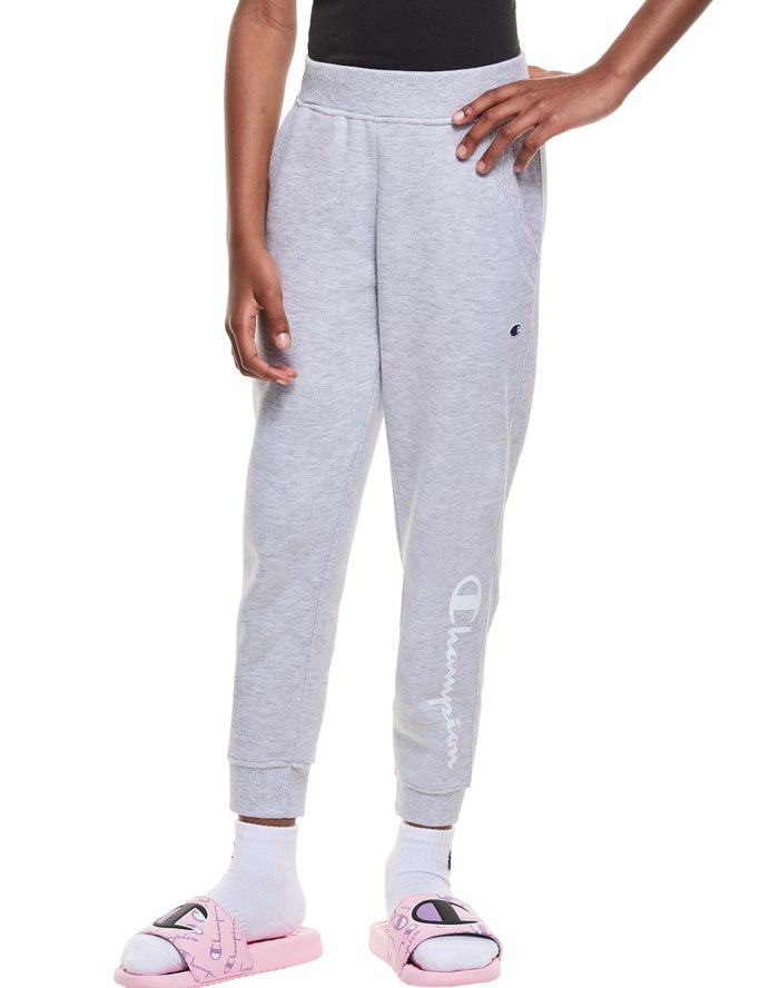 Jogger Champion Niña - Fleece Script Logo ( Gris ) 4851920-LF